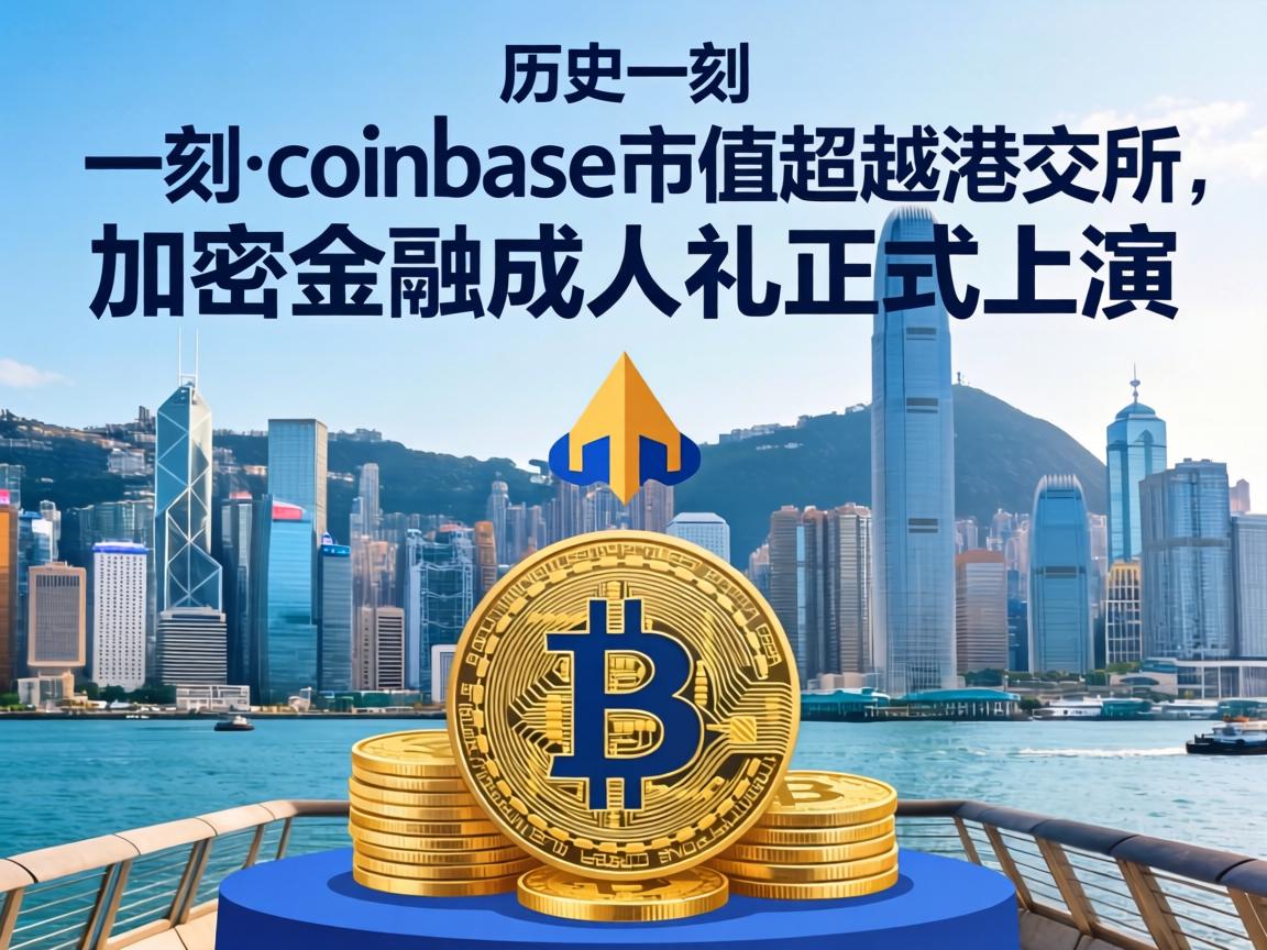 历史一刻，Coinbase市值超越港交所，加密金融的成人礼正式上演